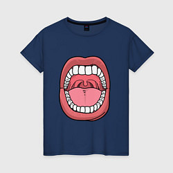 Женская футболка Открытый рот