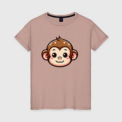 Женская футболка Мордочка обезьяны