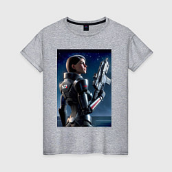 Женская футболка Mass effect - character ai art