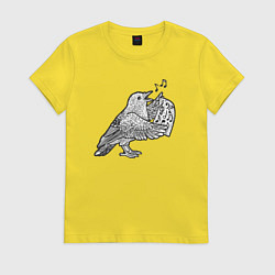 Женская футболка Bird song