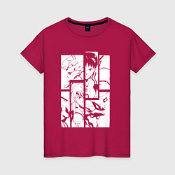 Женская футболка Синдзи Икари и Аска Лэнгли