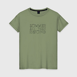 Женская футболка Summer all year round