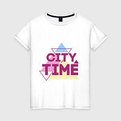 Женская футболка City time