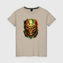 Женская футболка Doom slayer skull