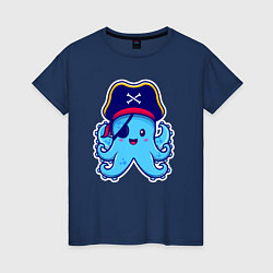 Женская футболка Pirate octopus
