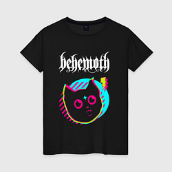 Женская футболка Behemoth rock star cat