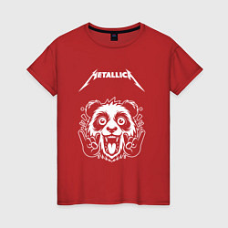 Женская футболка Metallica rock panda