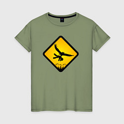 Женская футболка Знаки опасности- совы