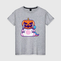 Женская футболка Хэллоуин единорог