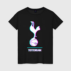 Женская футболка Tottenham FC в стиле glitch