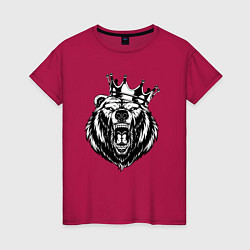 Женская футболка Король медведь