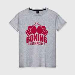 Женская футболка Чемпионы по боксу