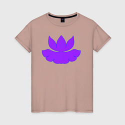 Женская футболка Узорный лотос с листиком