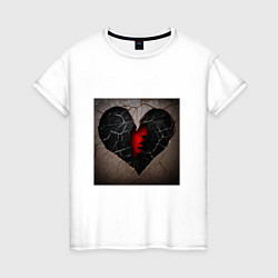 Женская футболка Треск в сердце