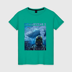 Женская футболка Helldivers 2: ПТСР