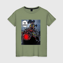 Женская футболка Нужен дроп helldivers 2