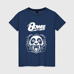 Женская футболка David Bowie rock panda