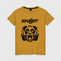 Женская футболка Skillet - rock panda
