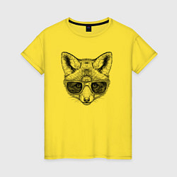 Женская футболка Лисенок в солнечных очках