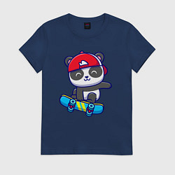 Женская футболка Panda skater