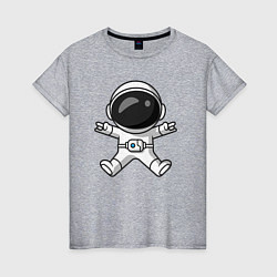 Женская футболка Spaceman rock