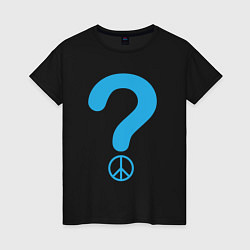 Женская футболка Мир вопрос