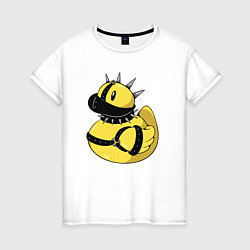 Женская футболка Резиновый утенок в стиле панк