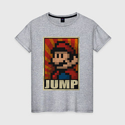 Женская футболка Jump Mario