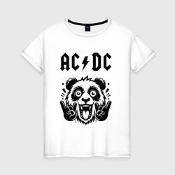 Женская футболка AC DC - rock panda