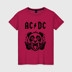 Женская футболка AC DC - rock panda