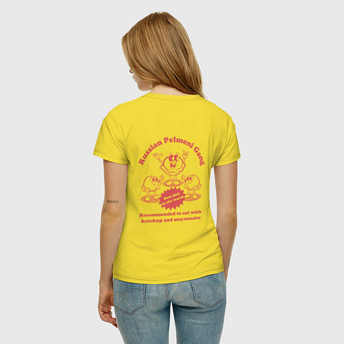 Женская футболка Банда пельменей / Желтый – фото 4