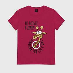 Женская футболка Не лезьте в душу - там и без вас хорошо