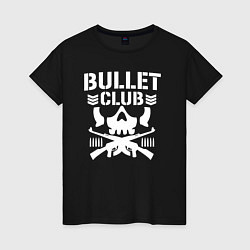 Футболка хлопковая женская Bullet Club, цвет: черный
