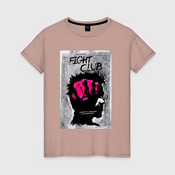 Женская футболка Fihgt club poster