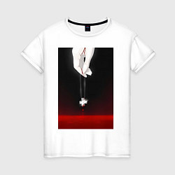 Женская футболка Евангелион талисман Рей