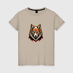 Женская футболка Логотип благородного лиса