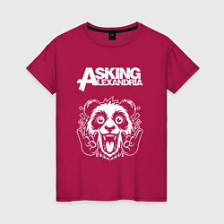 Женская футболка Asking Alexandria rock panda