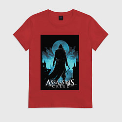 Женская футболка Assassins creed темная ночь