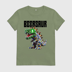 Женская футболка Beersaur - meme ai art