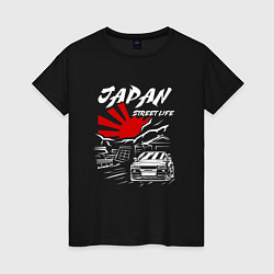 Женская футболка Jupan street life mitsubishi lancer