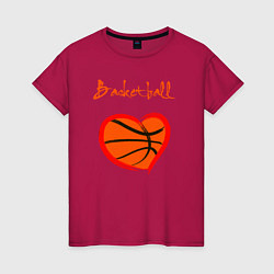 Женская футболка Basket love