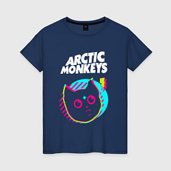 Женская футболка Arctic Monkeys rock star cat