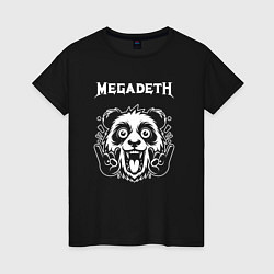 Женская футболка Megadeth rock panda