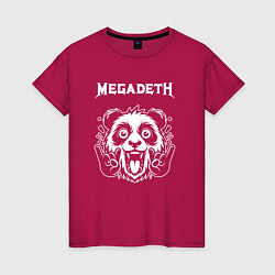 Женская футболка Megadeth rock panda
