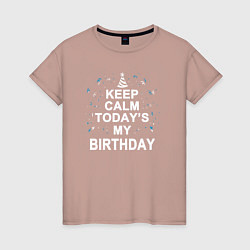Женская футболка Сегодня мой день рождения