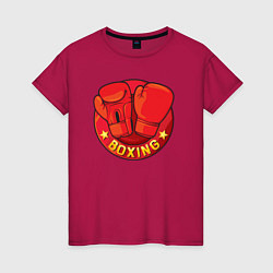 Женская футболка Boxing fight