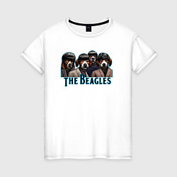 Женская футболка Beatles beagles