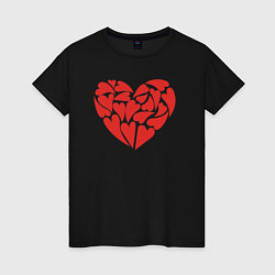 Женская футболка Hearts of love