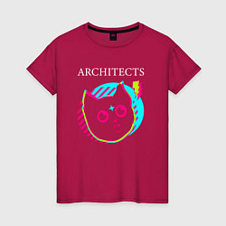 Женская футболка Architects rock star cat