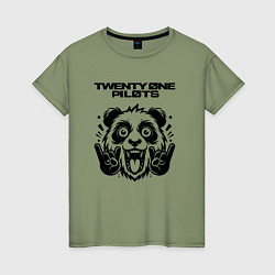 Женская футболка Twenty One Pilots - rock panda
